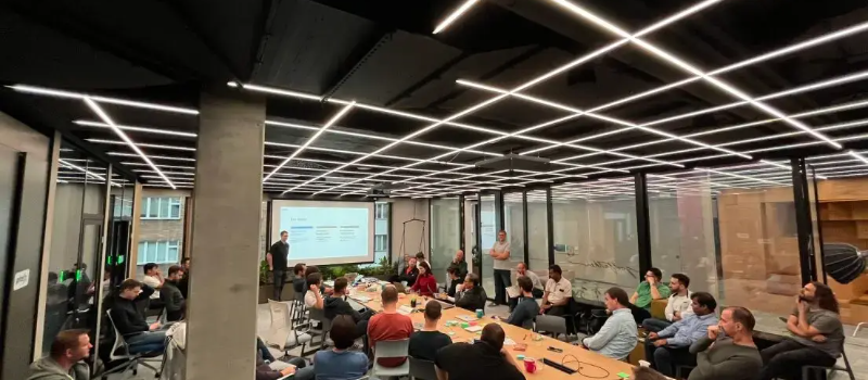 Pricefx engineering team in a product meeting